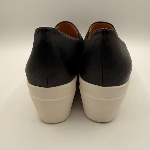 Naturalizer Sandra Wedge Shoes Black Slip-On Comfort Size 11W Leather - Picture 5 of 16